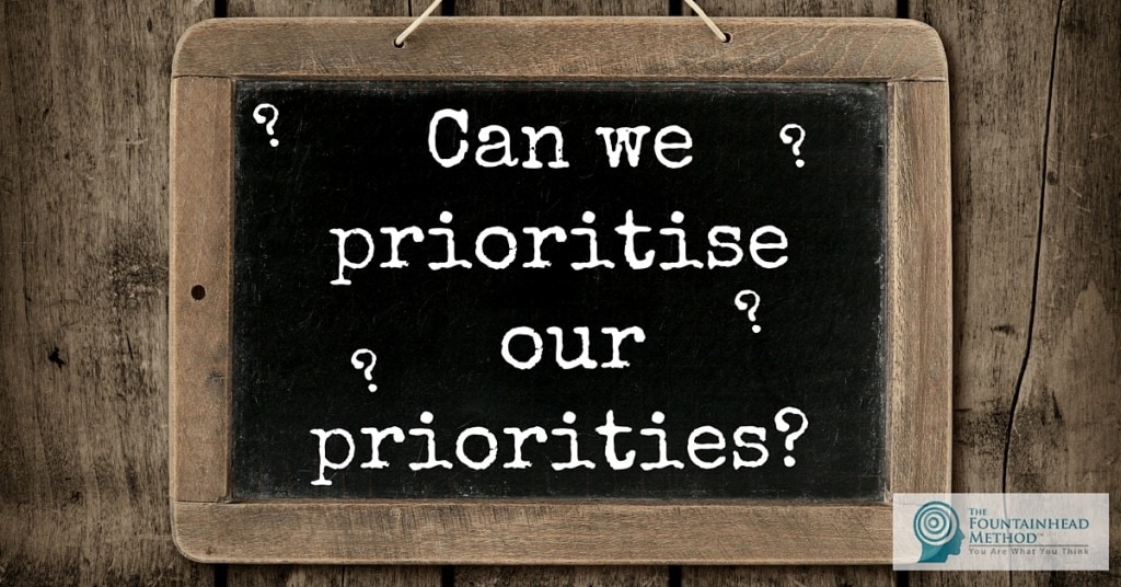 Can we prioritise priorities-
